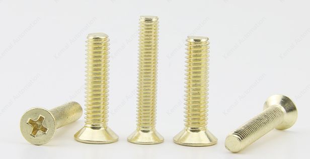 Golden Flat Head Screws M4*9